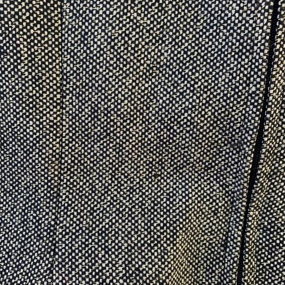 Vintage Tweed Crop Top Gold Lace Beaded Accent Skinny Straps Size 10 Gothic Emo - Picture 10 of 12